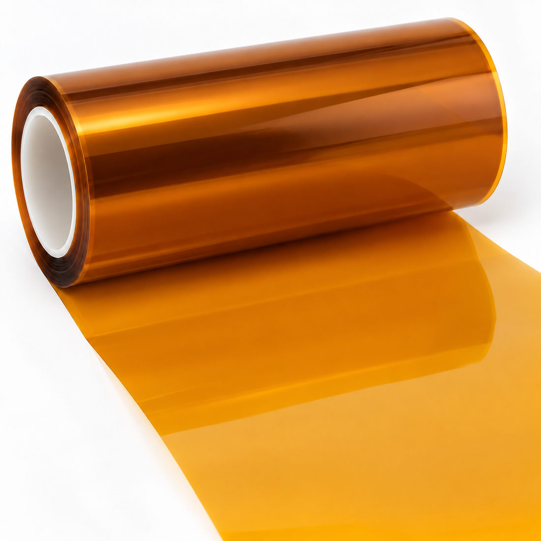 Amber Kapton film roll and sheet